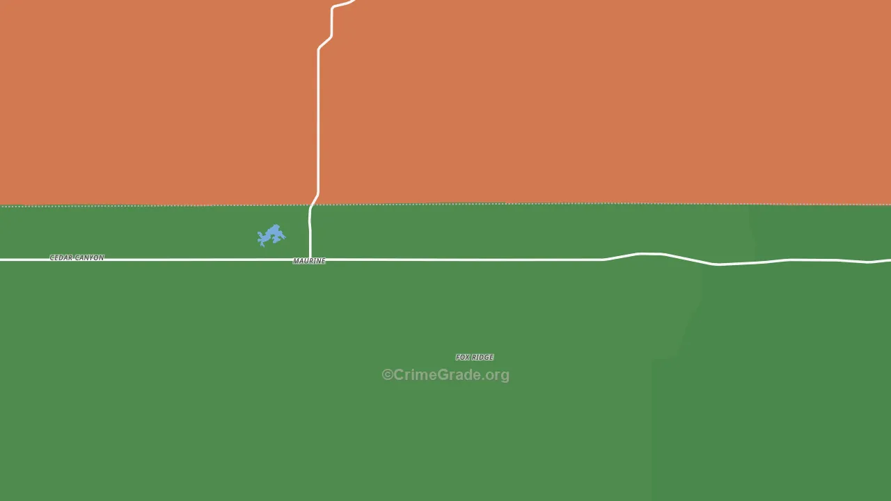 Maurine, SD Map of Vehicle Theft Rates