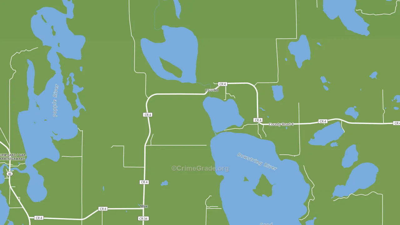Max, MN Map of Vehicle Theft Rates