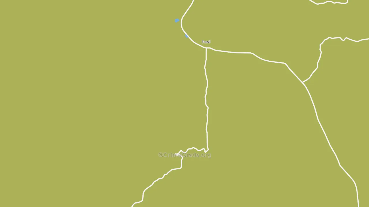 Mayville, OR Map of Vehicle Theft Rates