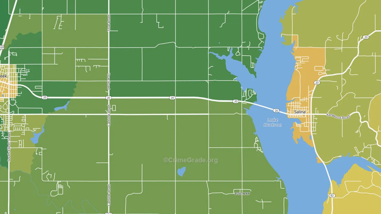 Mazie, OK Map of Vehicle Theft Rates