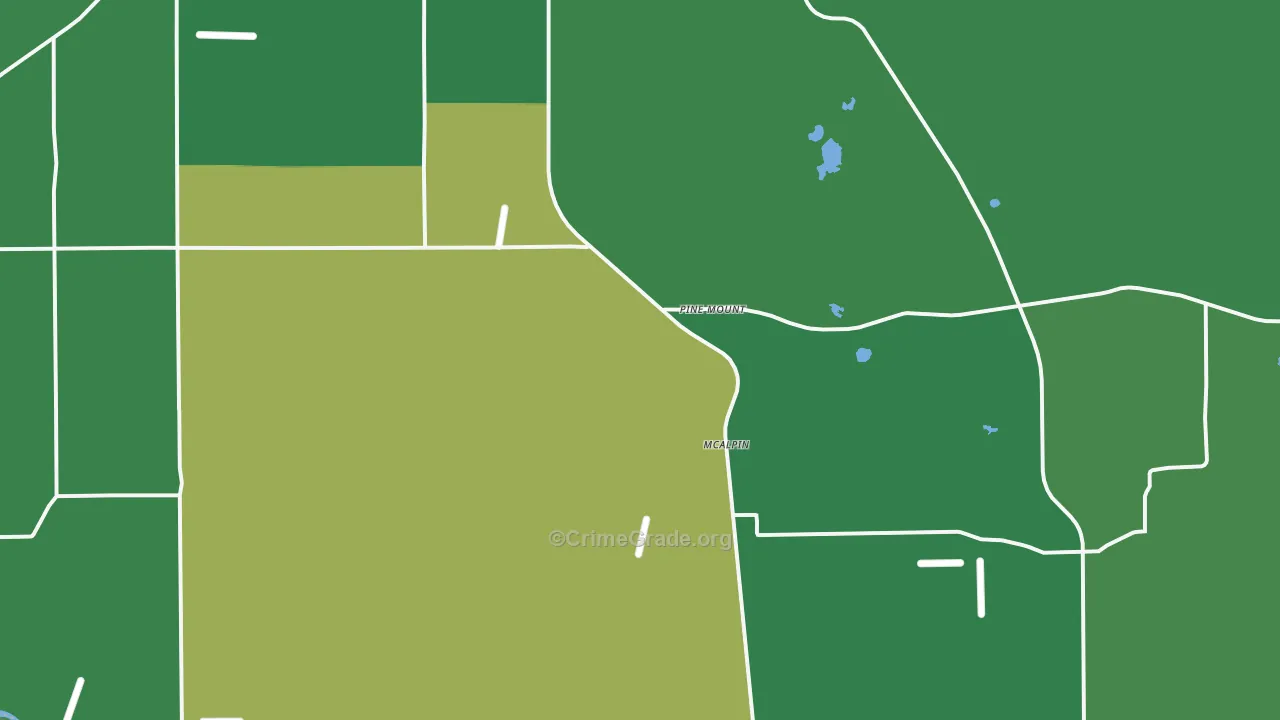 Mc Alpin, FL Map of Vehicle Theft Rates
