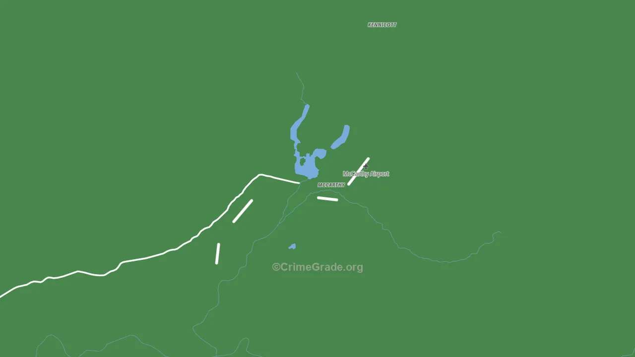 McCarthy, AK Map of Vehicle Theft Rates