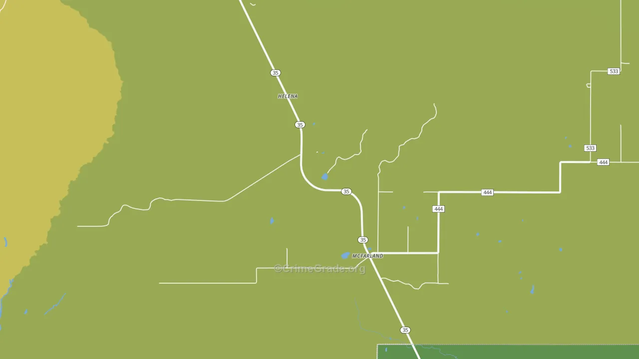 McFarland, MI Map of Vehicle Theft Rates