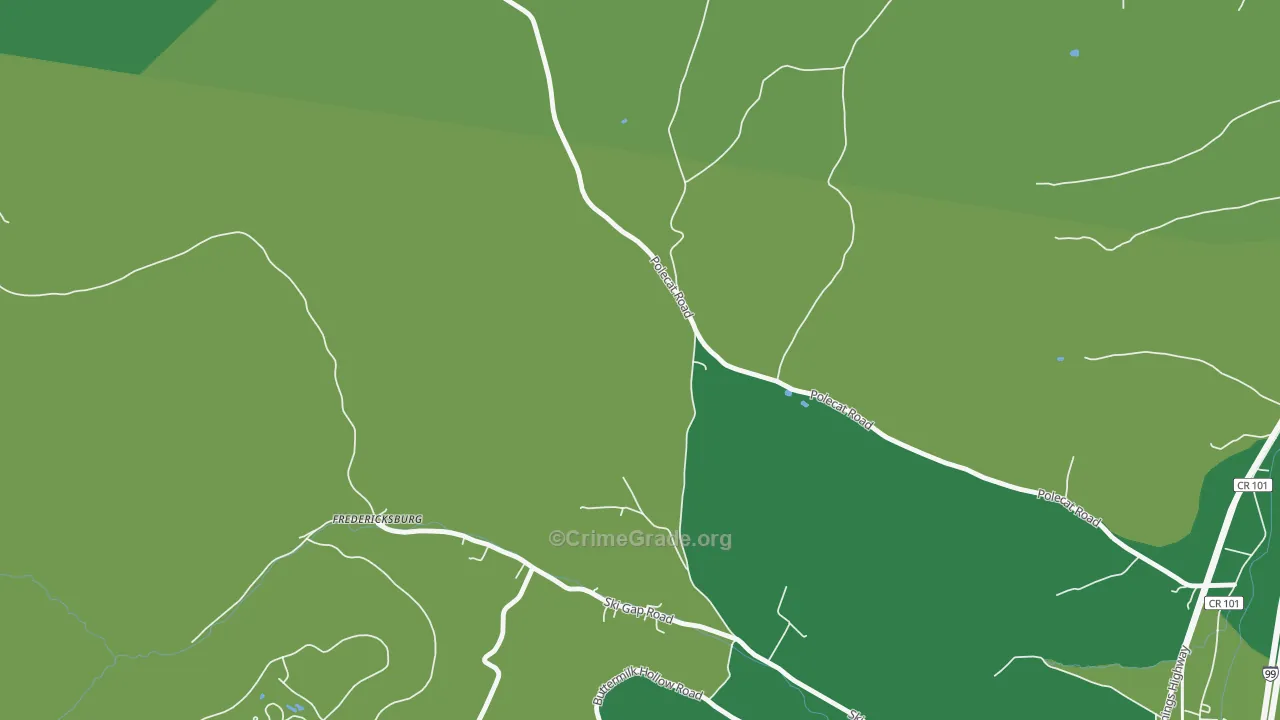 McKee, PA Map of Vehicle Theft Rates