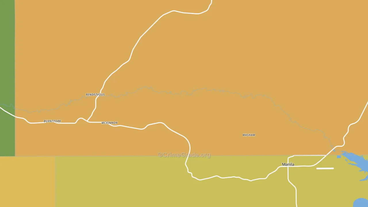 McKinnon, WY Map of Vehicle Theft Rates