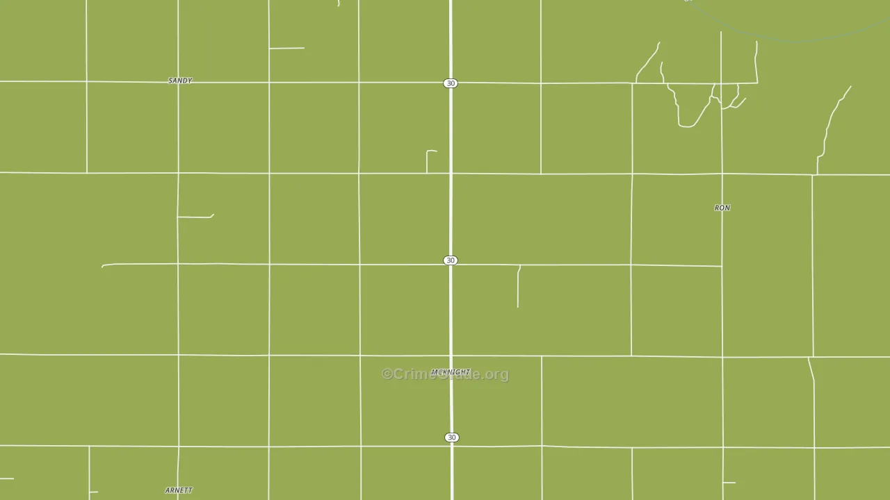 McKnight, OK Map of Vehicle Theft Rates
