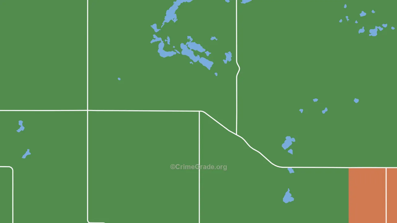 McPherson County, SD Map of Vehicle Theft Rates