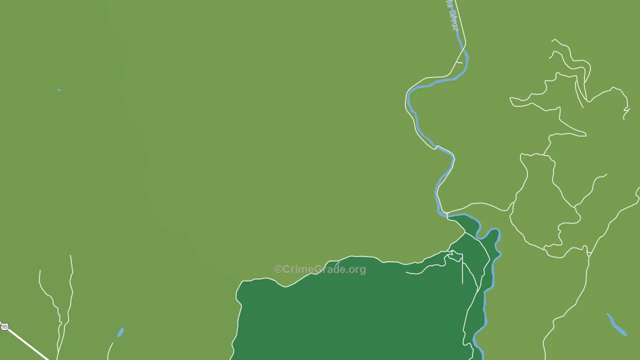 Meadow Creek, ID Map of Vehicle Theft Rates