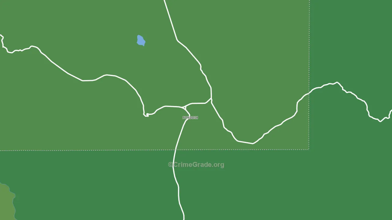 Medical Springs, OR Map of Vehicle Theft Rates