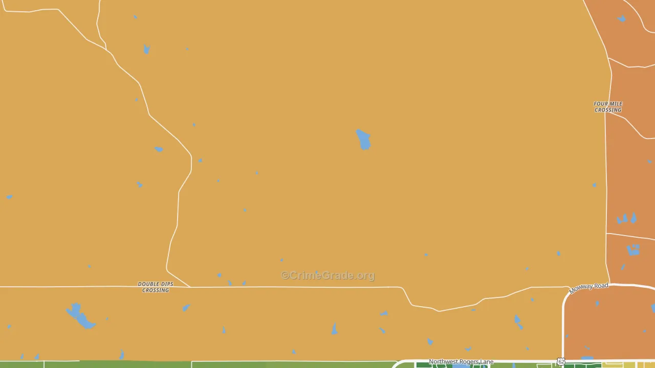 Meers, OK Map of Vehicle Theft Rates