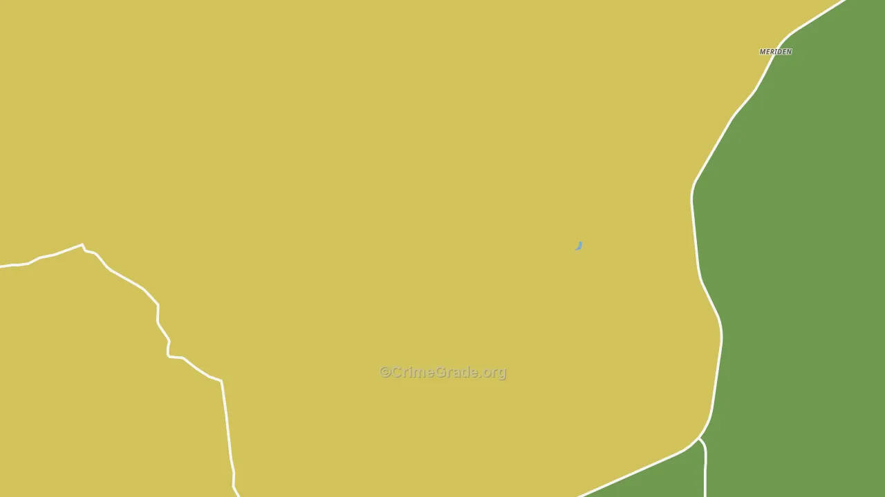 Meriden, WY Map of Vehicle Theft Rates