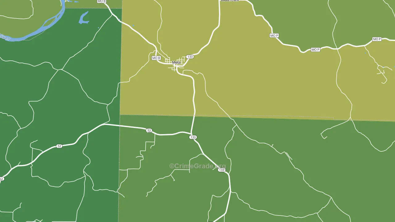 Meta, MO Map of Vehicle Theft Rates