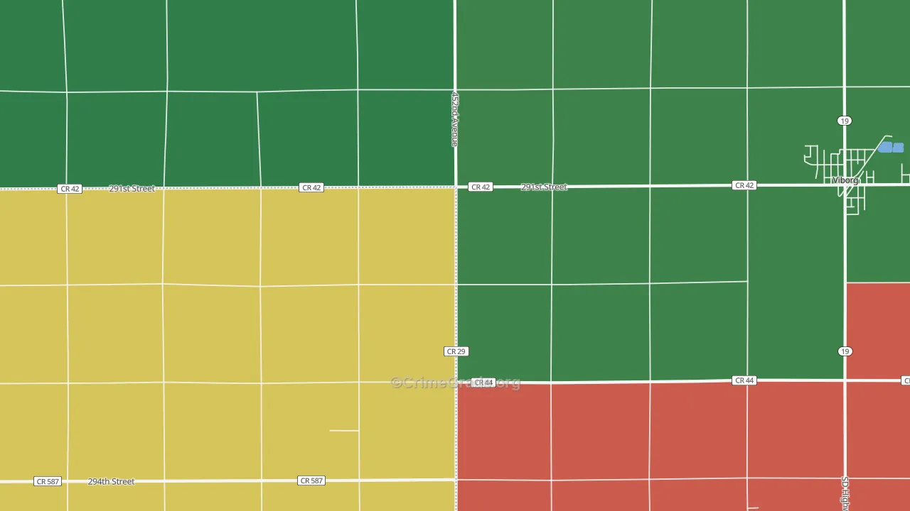 Midway, SD Map of Vehicle Theft Rates