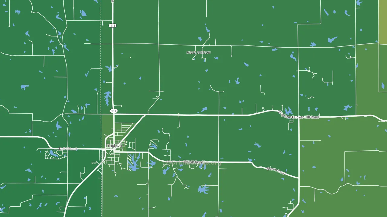 Miles Station, IL Map of Vehicle Theft Rates
