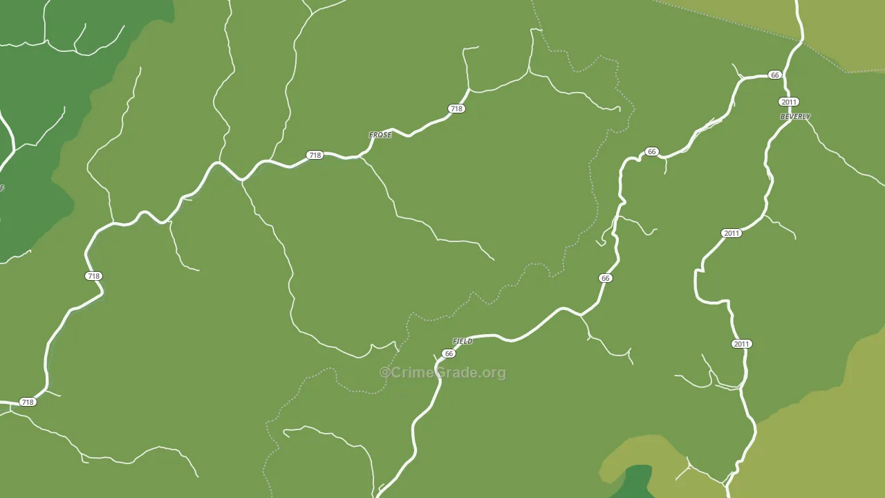 Mills, KY Map of Vehicle Theft Rates