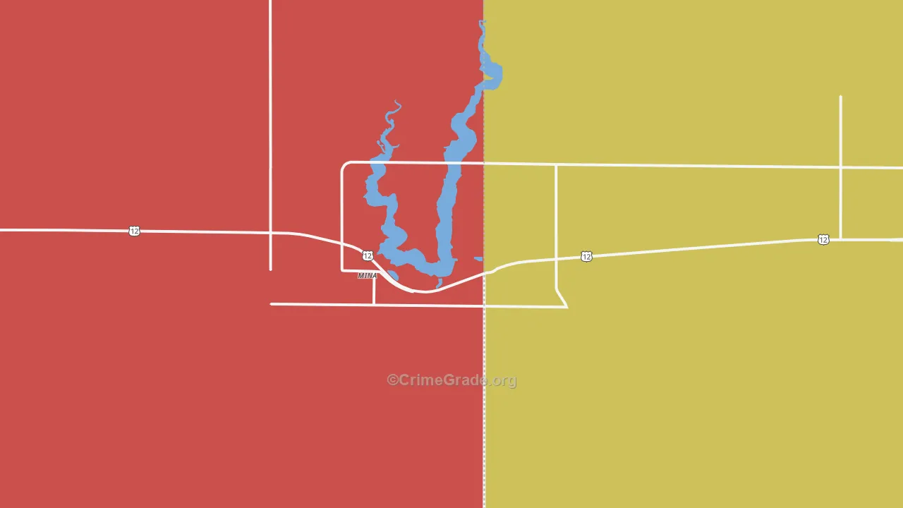 Mina, SD Map of Vehicle Theft Rates
