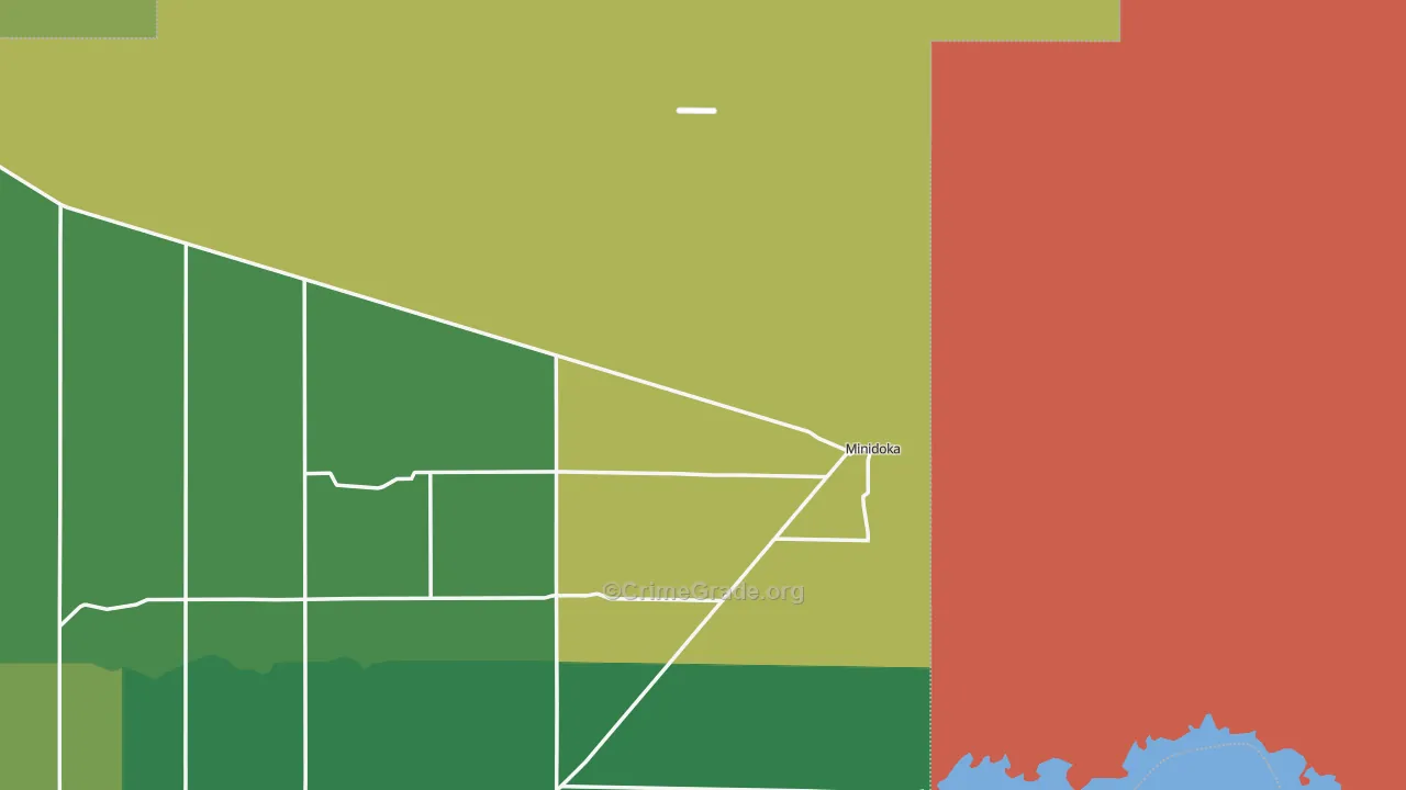 Minidoka, ID Map of Vehicle Theft Rates