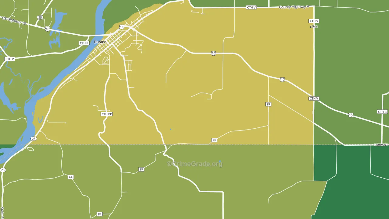 Misha Mokwa, WI Map of Vehicle Theft Rates