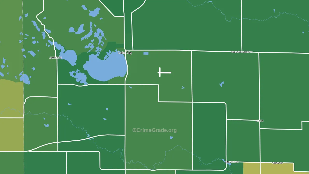 Missaukee County, MI Map of Vehicle Theft Rates