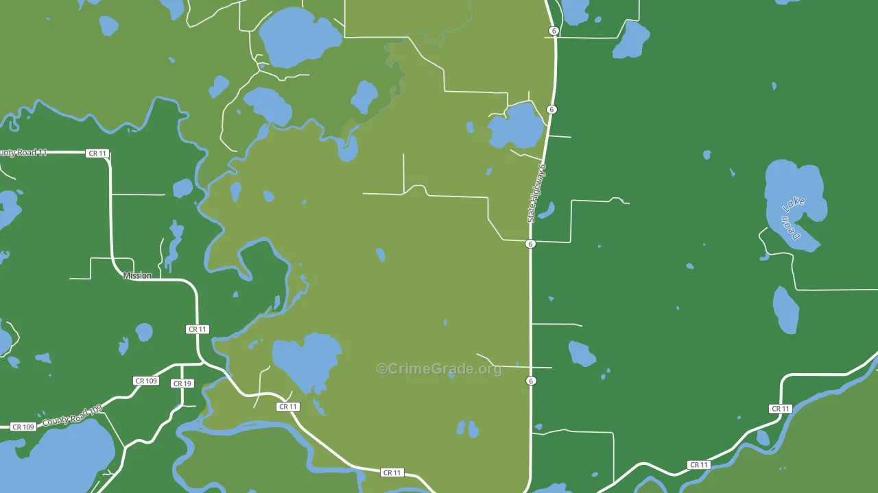 Mission, MN Map of Vehicle Theft Rates
