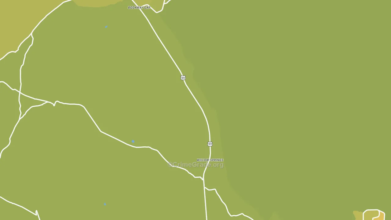 Moenave, AZ Map of Vehicle Theft Rates