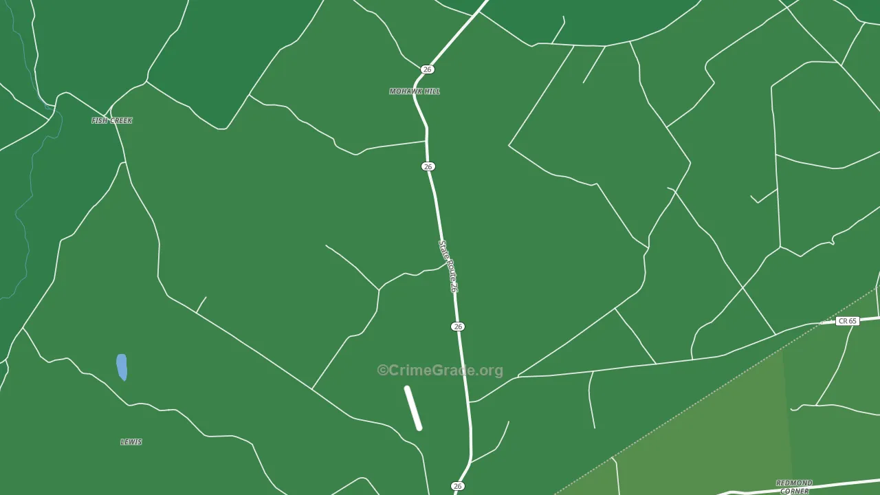 Mohawk Hill, NY Map of Vehicle Theft Rates