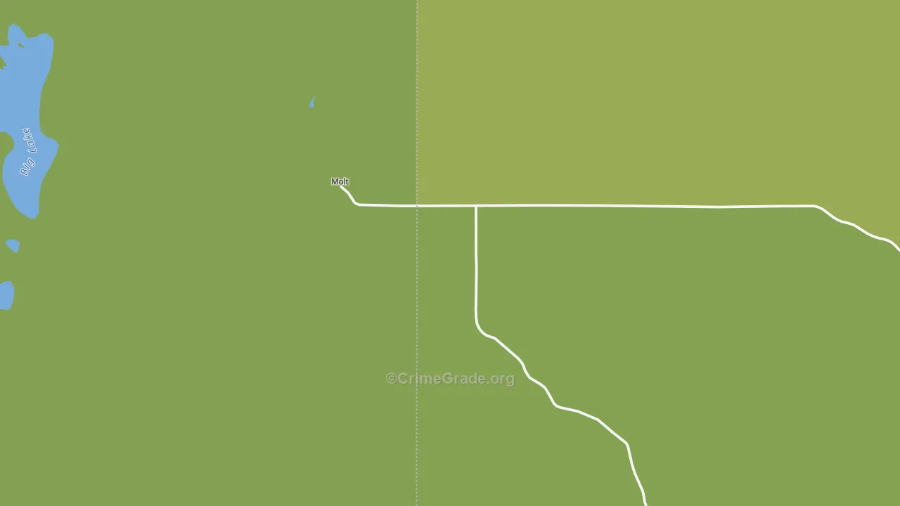 Molt, MT Map of Vehicle Theft Rates
