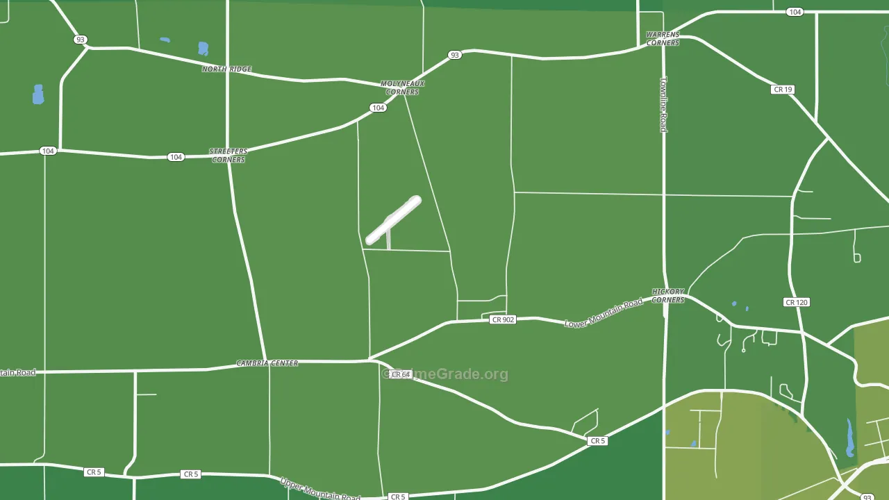 Molyneaux Corners, NY Map of Vehicle Theft Rates