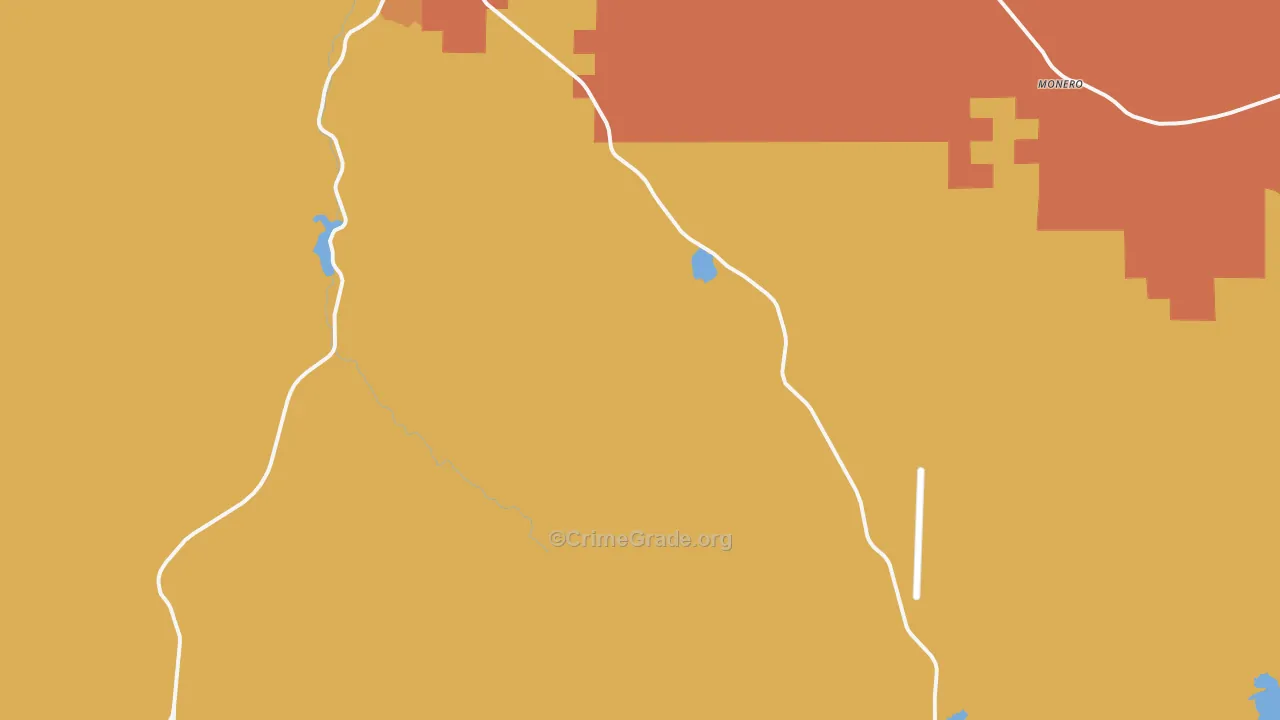 Monero, NM Map of Vehicle Theft Rates