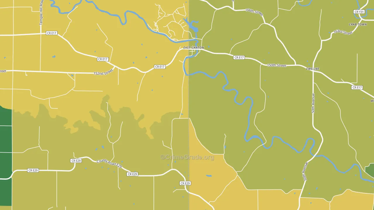 Monmouth, IA Map of Vehicle Theft Rates