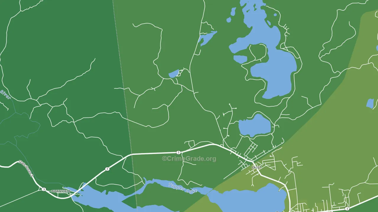 Moody, NY Map of Vehicle Theft Rates