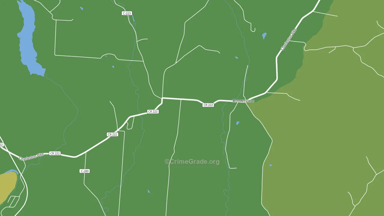 Mooresville, OH Map of Vehicle Theft Rates