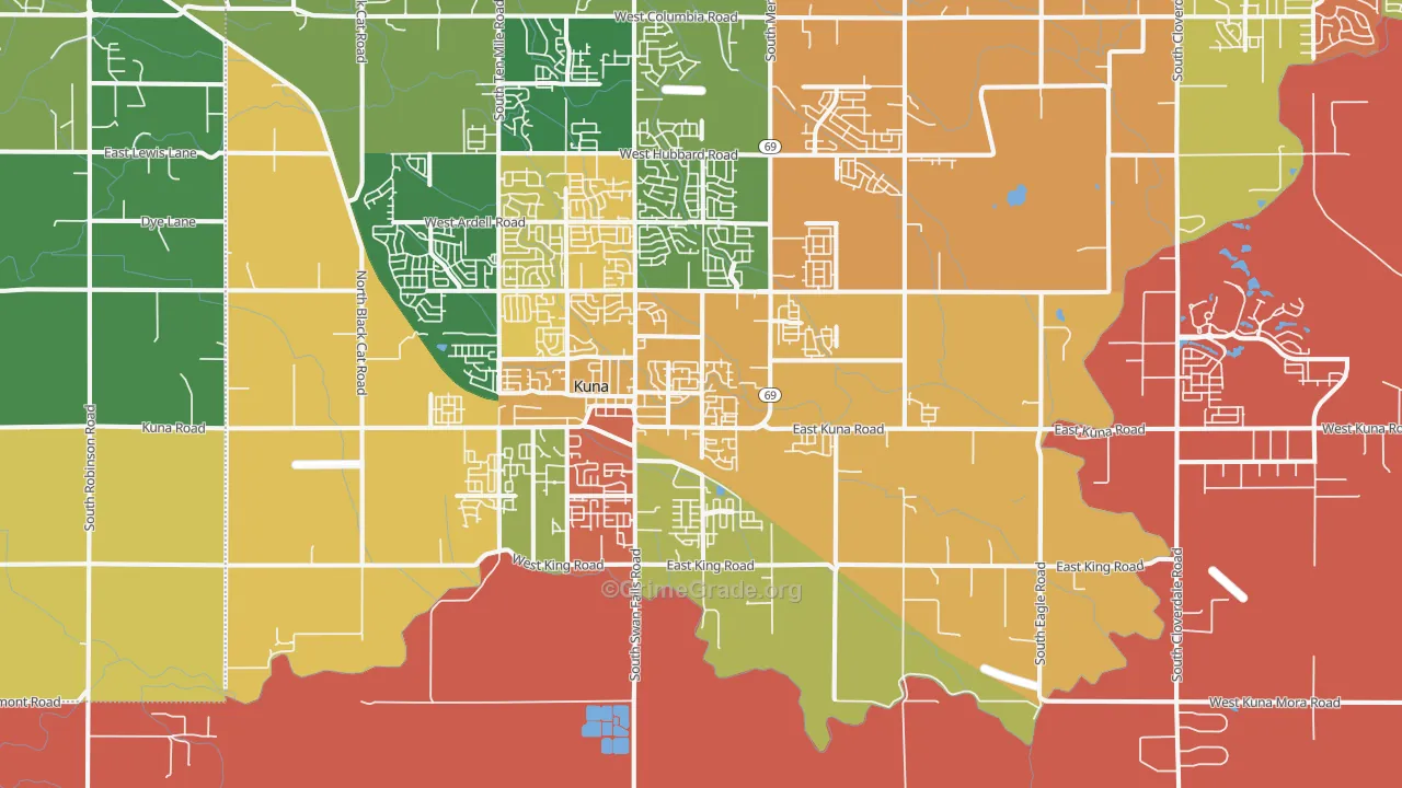 Mora, ID Map of Vehicle Theft Rates