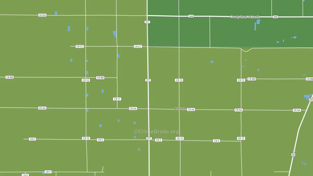 Morgan, CO Map of Vehicle Theft Rates