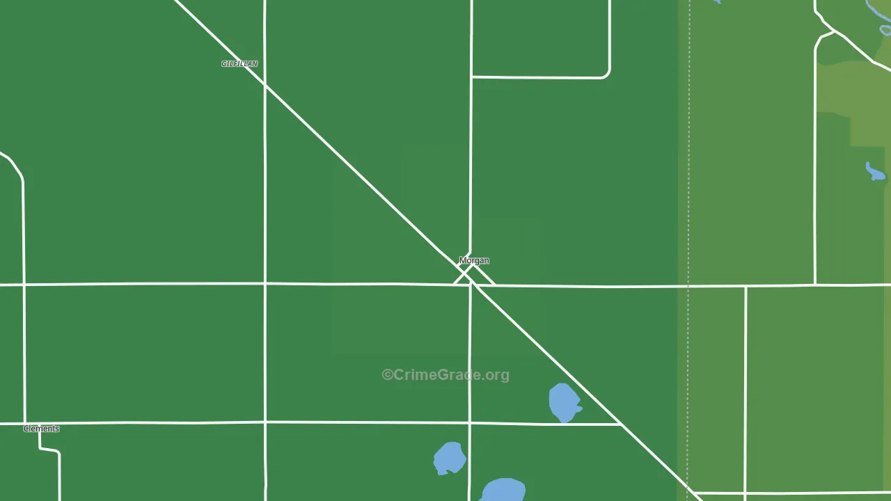 Morgan, MN Map of Vehicle Theft Rates