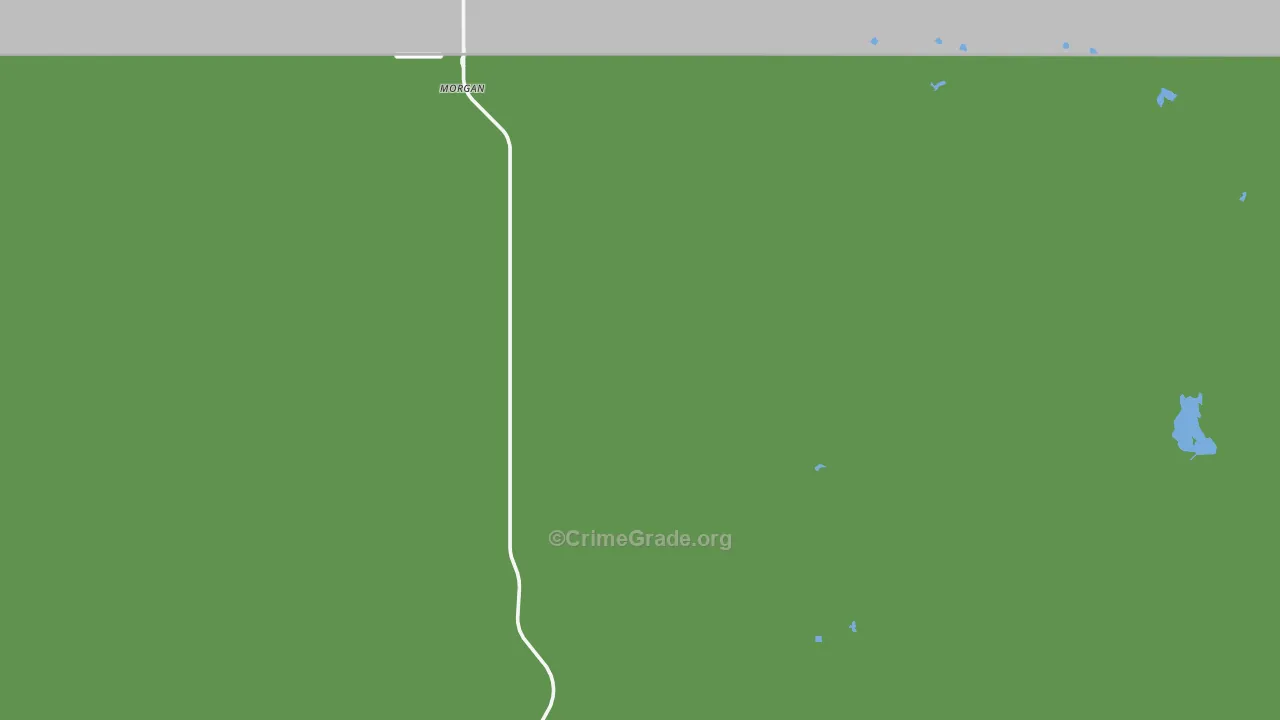 Morgan, MT Map of Vehicle Theft Rates