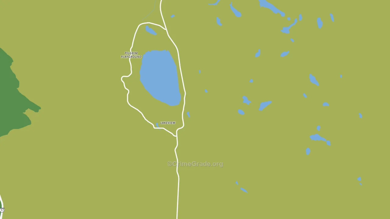 Mormon Lake, AZ Map of Vehicle Theft Rates