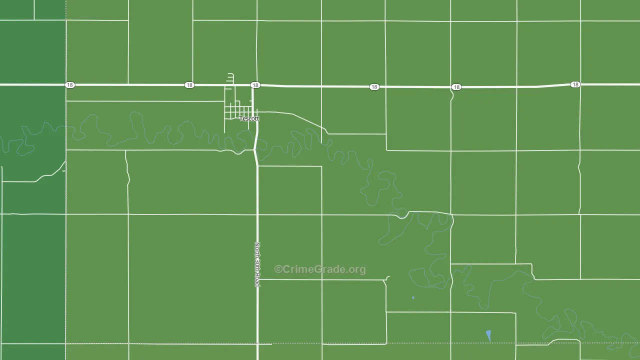 Morton, KS Map of Vehicle Theft Rates