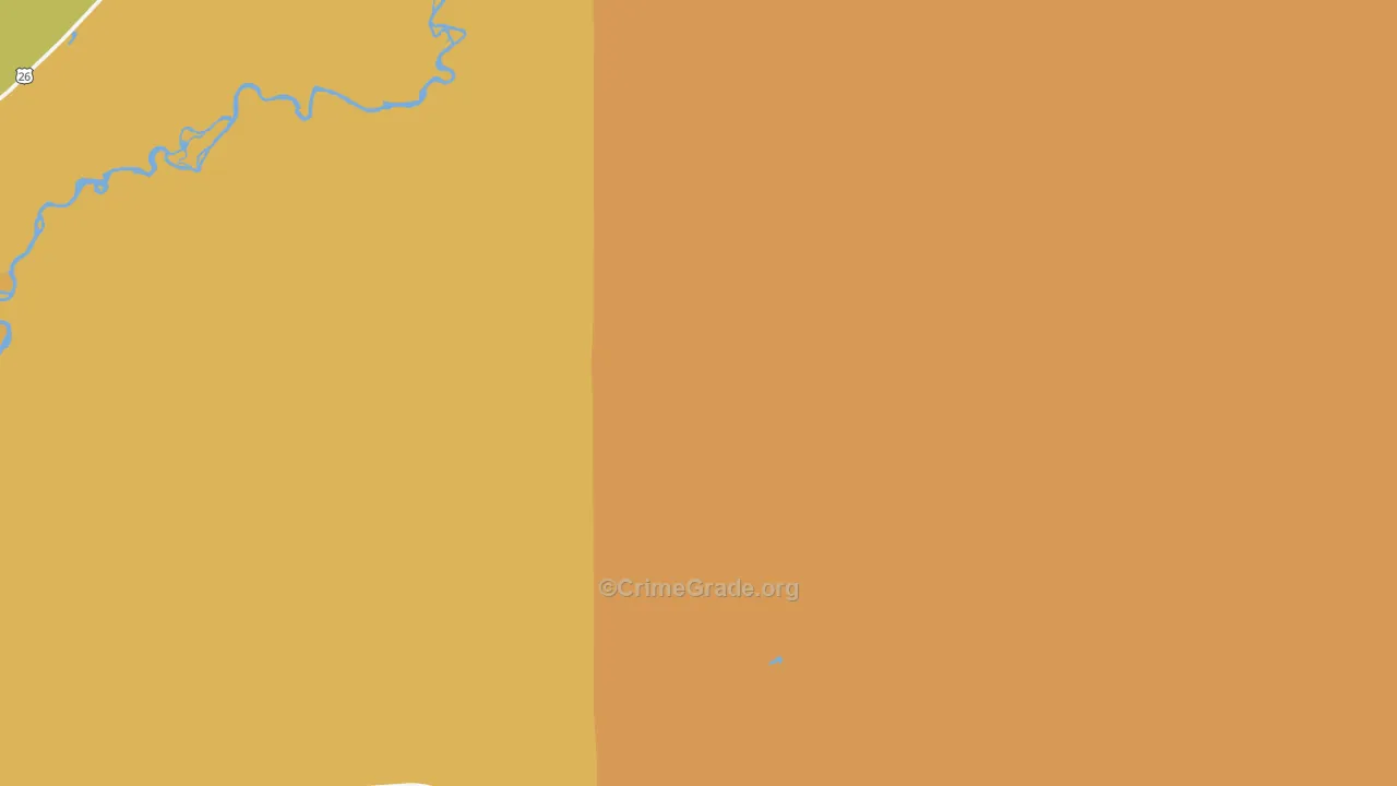 Morton, WY Map of Vehicle Theft Rates