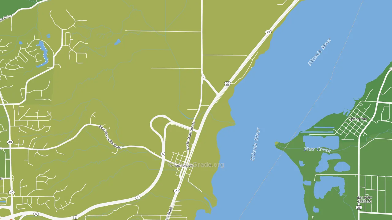 Mossville, IL Map of Vehicle Theft Rates