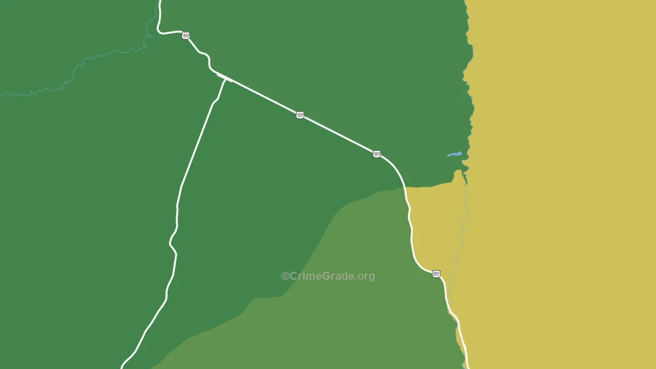 Mount Carmel Junction, UT Map of Vehicle Theft Rates