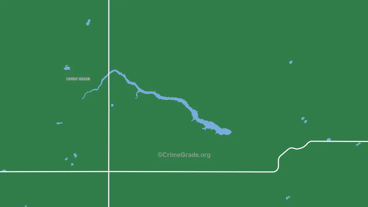 Mount Carmel, ND Map of Vehicle Theft Rates