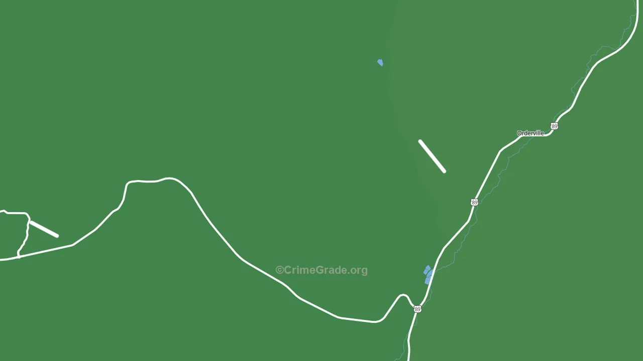 Mount Carmel, UT Map of Vehicle Theft Rates