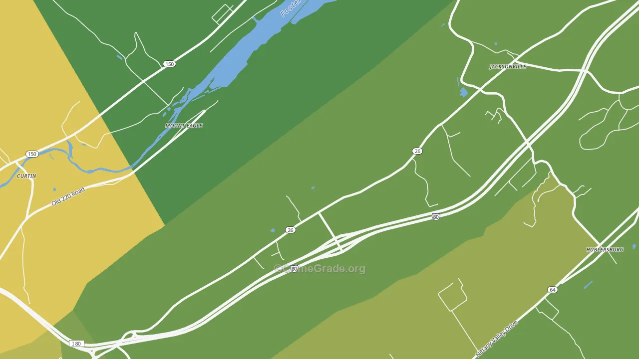 Mount Eagle, PA Map of Vehicle Theft Rates