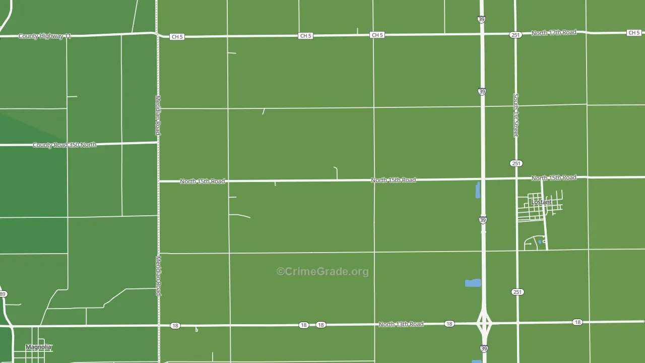 Mount Palatine, IL Map of Vehicle Theft Rates