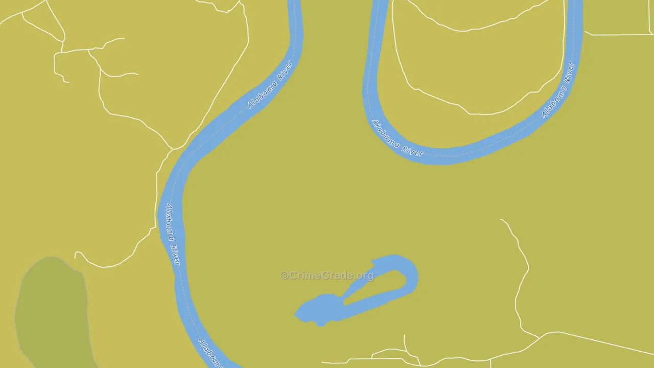 Mount Pleasant, AL Map of Vehicle Theft Rates