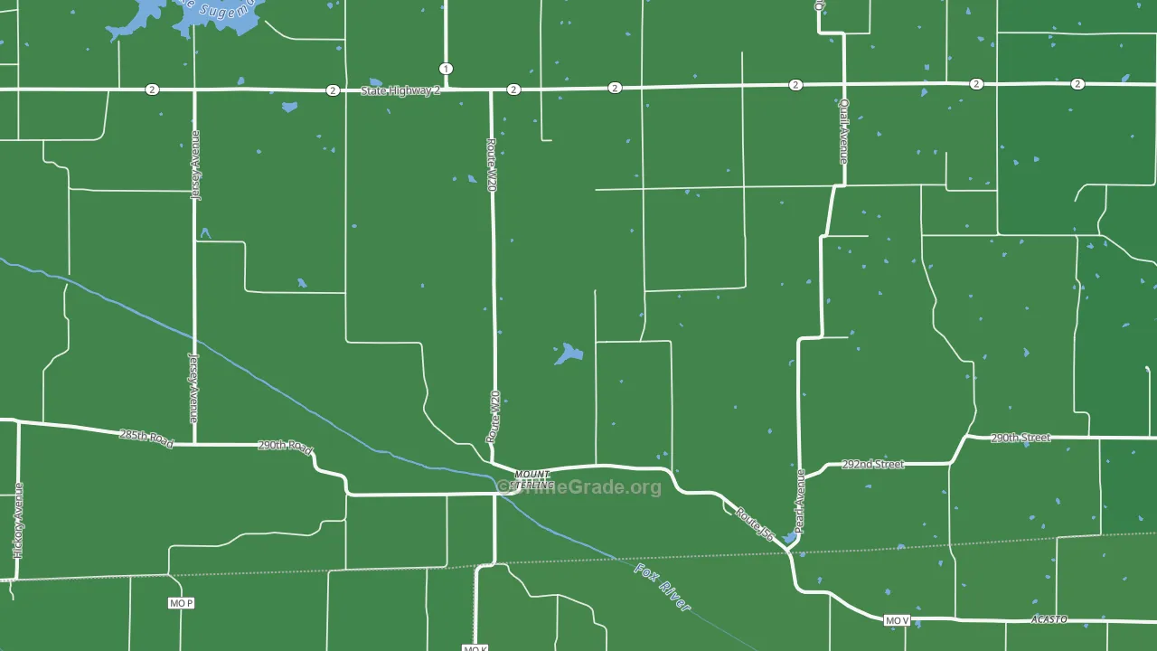 Mount Sterling, IA Map of Vehicle Theft Rates