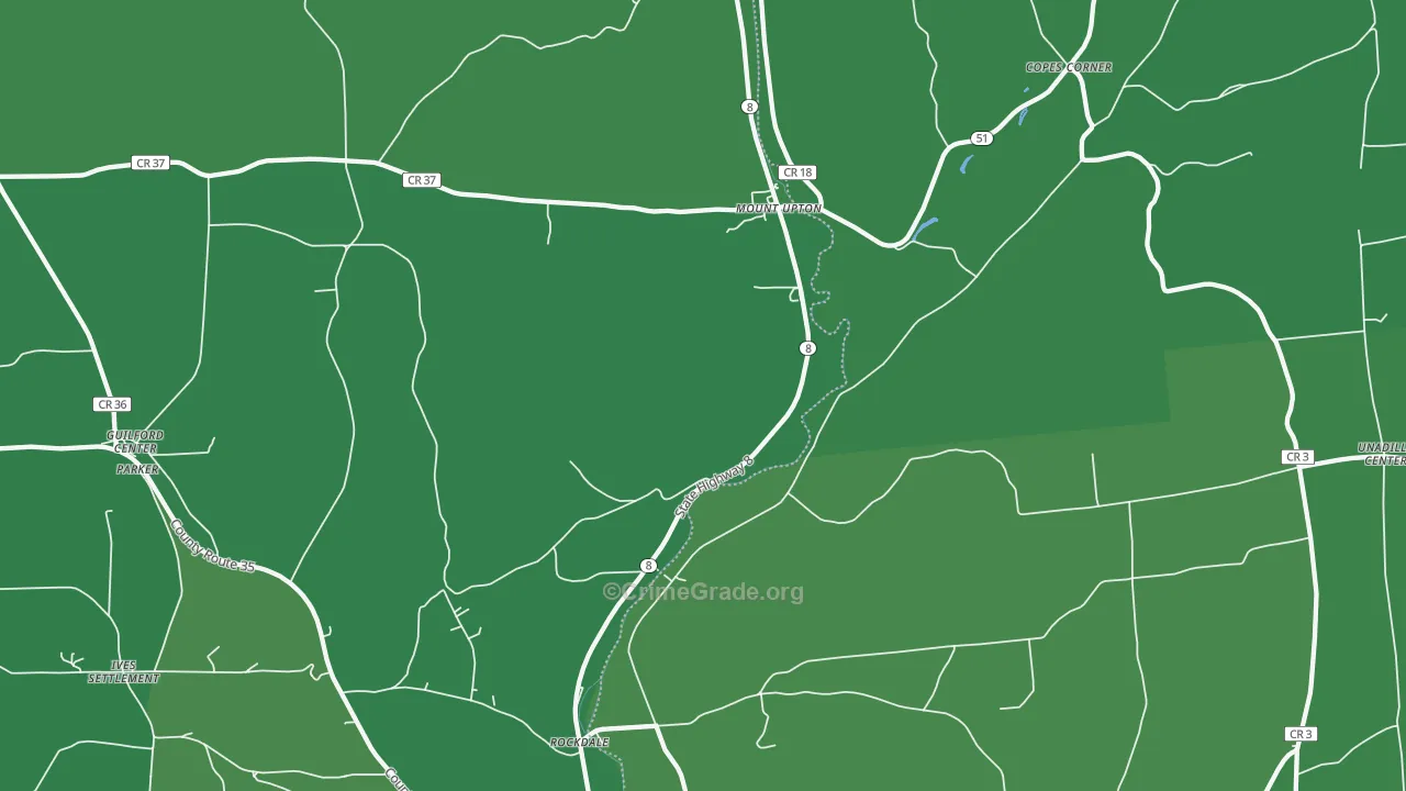 Mount Upton, NY Map of Vehicle Theft Rates