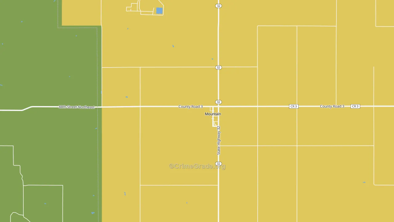 Mountain, ND Map of Vehicle Theft Rates