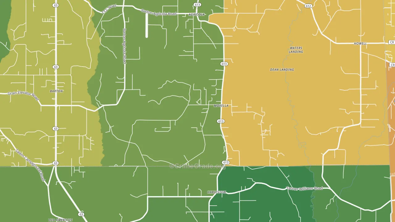 Movella, MS Map of Vehicle Theft Rates